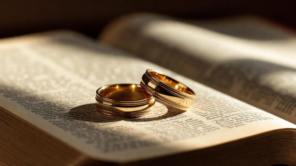 Wedding rings on a Bible — what would Jesus say about marriage